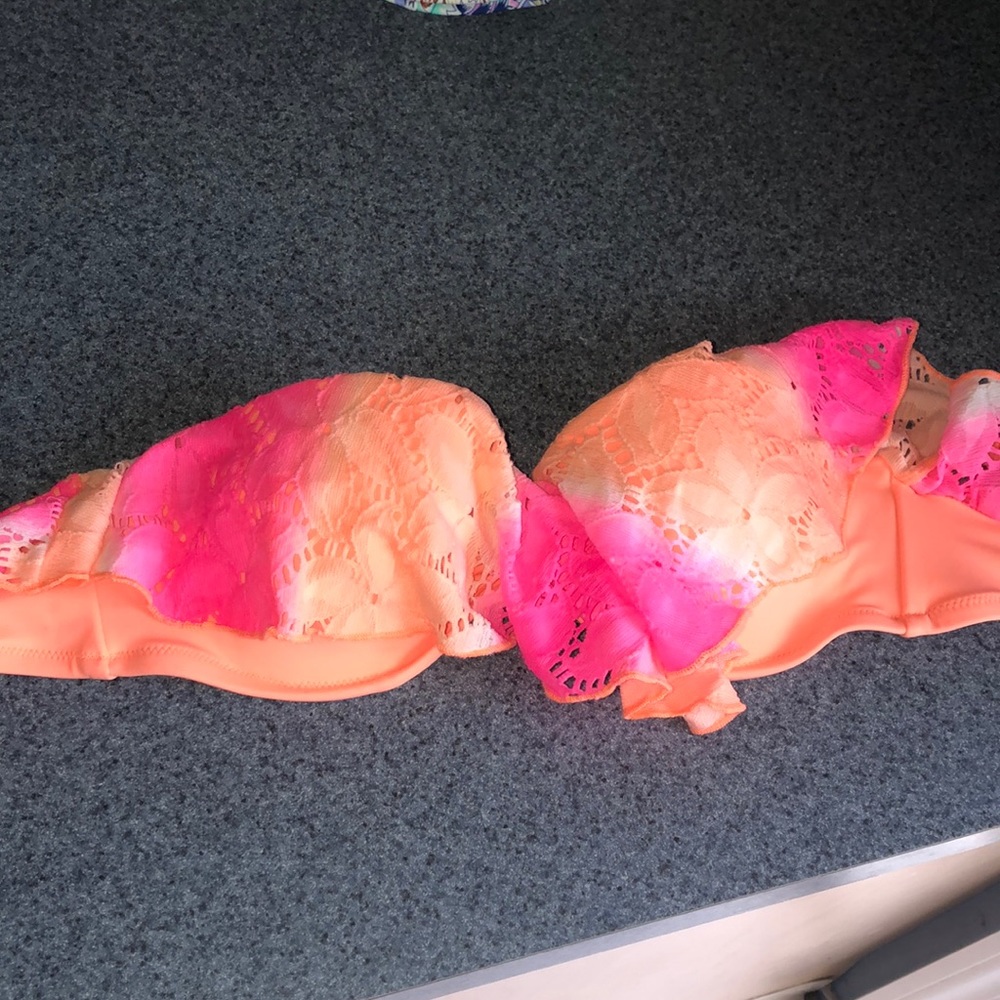 Tie dye victoria secret bathing suit top
